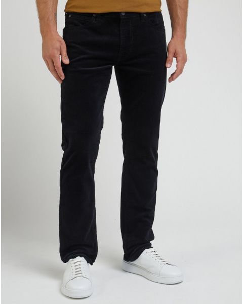 Lee Daren Zip Regular Straight Corduroy Jeans Black