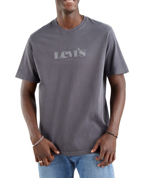 Levis Relaxed Logo Men's T-Shirt Blackened Pearl | Jean Scene