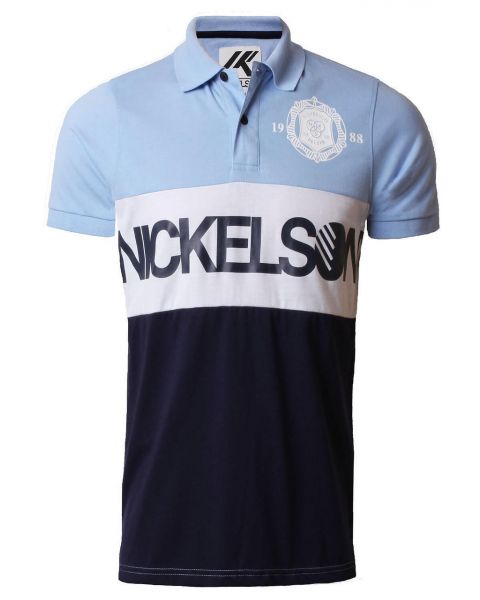 Nickelson Men's Limehouse Polo Shirt Placid Blue