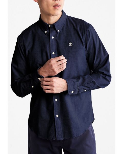 Timberland Core Oxford Long Sleeve Shirt Dark Sapphire