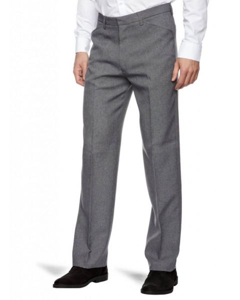 Farah Hopsack Trousers Mid Grey Image