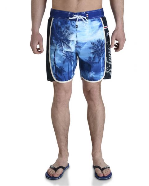 Smith & Jones Beach Swim Shorts & Flip Flop Set Kokomo Blue Image