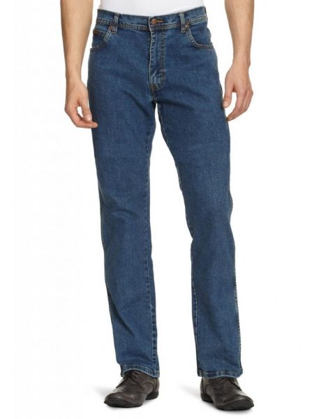 Wrangler Texas Stretch Jeans Stonewash Blue Image