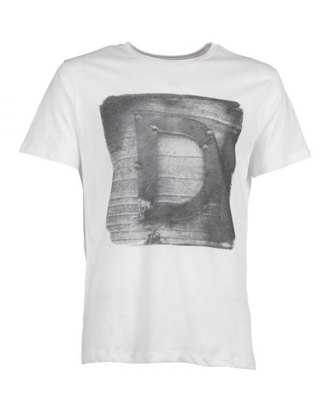 Diesel T-Rules Crew Neck Print T-shirt White