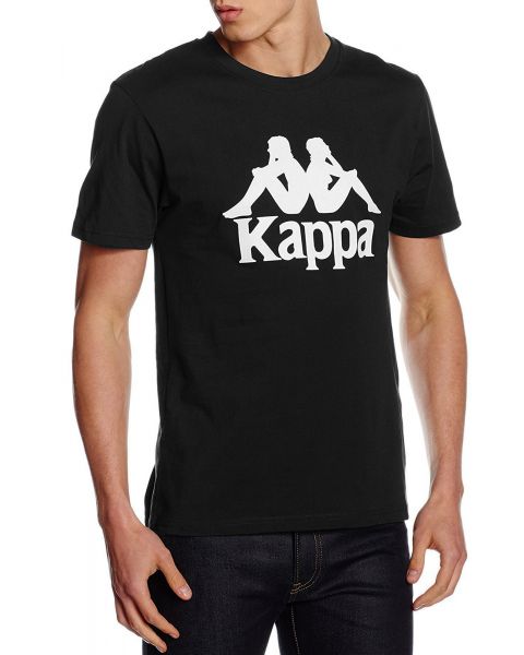 Kappa Estessi, Logo T-Shirt Short Sleeve Black | Jean Scene