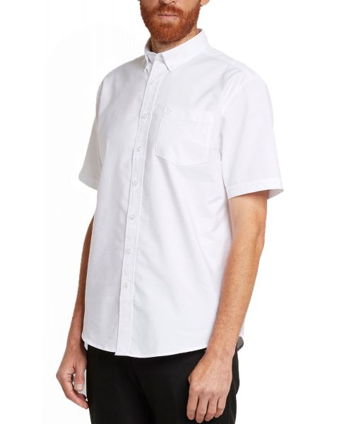 Farah Patterson Short Sleeve Shirt White
