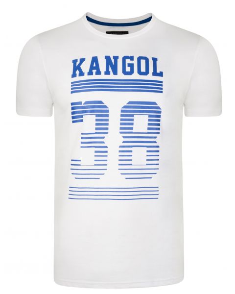 Kangol Handley Crew Neck Cotton Logo T-shirt White | Jean Scene