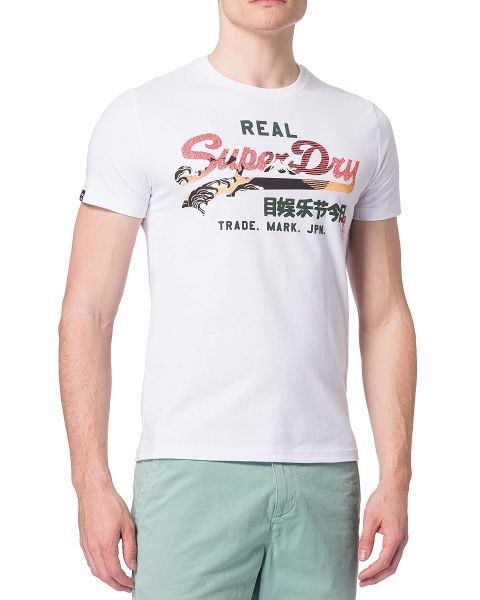 Superdry Vintage Logo Itago Crew Neck T-Shirt Optic