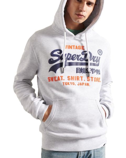 Superdry Sweat Shop Duo Hooded Sweatshirts Ice Marl | Jean Scene