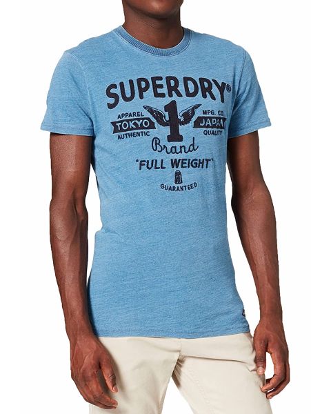Superdry Vintage Crew Neck T-Shirt Indigo