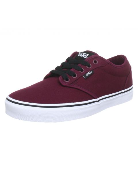 Vans Mens Atwood Canvas Shoes Trainers Oxblood | Jean Scene