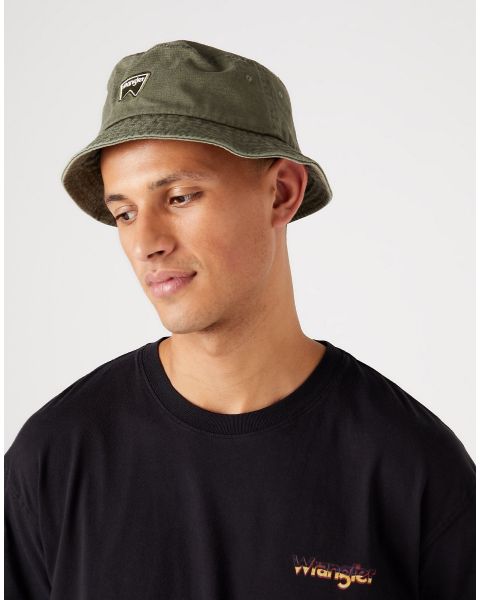 Wrangler Cotton Twill Bucket Hat Olive
